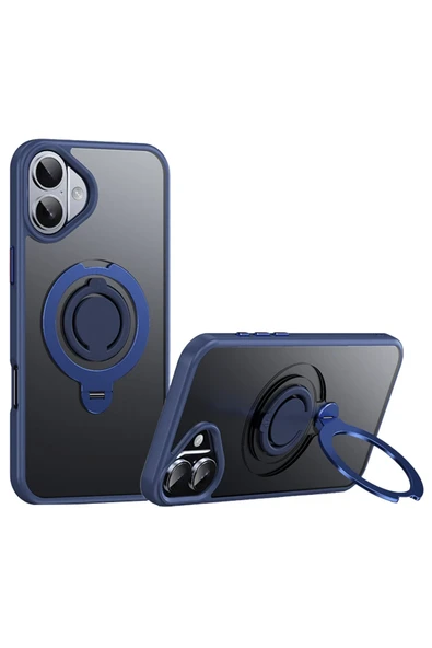 iPhone 16 Plus Avatar 360 Dönen Magsafe Kapak - Lacivert ürün görseli 1