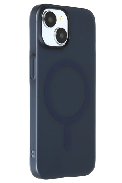 iPhone 15 Plus Tuna PC Slim Magsafe Kapak - Lacivert ürün görseli 1