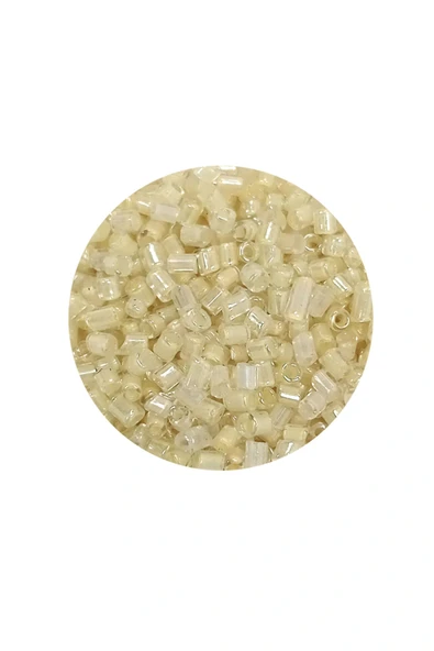LitaeTrend Kesme Cam Boncuk 2mm - 20 Gram - Şeffaf Krem -BNC339 - Resim 2