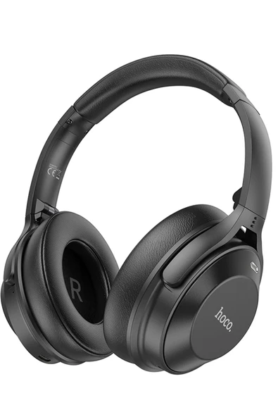 Hoco. W37 Aux Destekli Gürültü Engelleyicili Bluetooth Kablosuz Kulaklık - Siyah ürün görseli 1