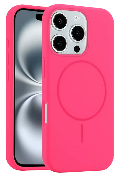 iPhone 16 Pro Kılıf Jully Magsafe Kapak - Pembe ürün görseli 1