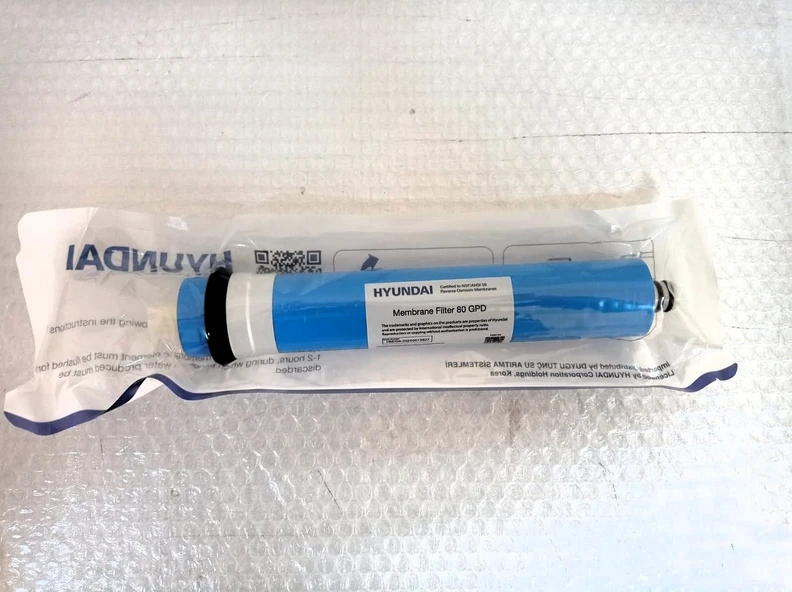 Hyundai Membran 80Gpd Filtre-Membran Kabı Anahtarı HEDİYE-Nsf Onaylı-Orijinal - Resim 2