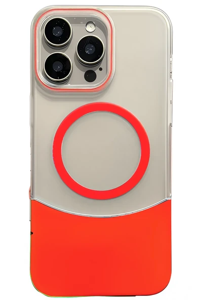 Apple iPhone 15 Pro Max Velar Magsafe Kapak - Kırmızı ürün görseli 1