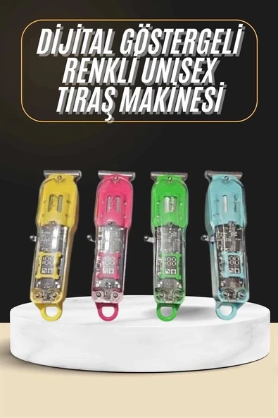 CEYLAN ADAM Tıraş Makinesi Renkli Dijital Göstergeli Epilasyon Öncesi Kısaltma Makinesi - Resim 2