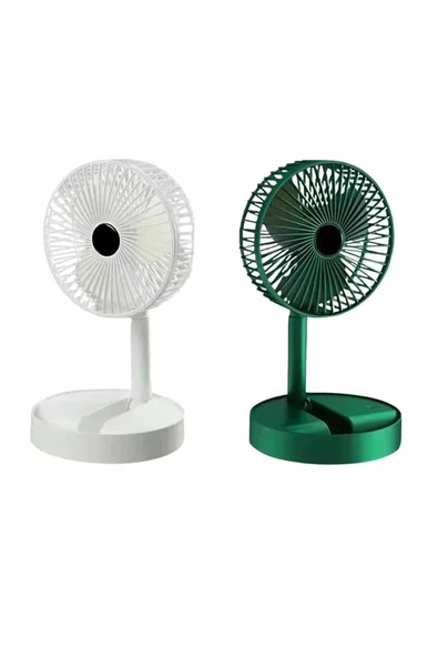 CEYLAN ADAM Katlanabilir Teleskopik Şarjlı Fan Masaüstü Soğutucu Vantilatör - Resim 3