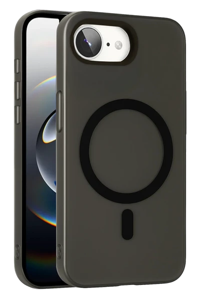 Apple iPhone 16E Tuna PC Slim Magsafe Kapak - Siyah ürün görseli 1