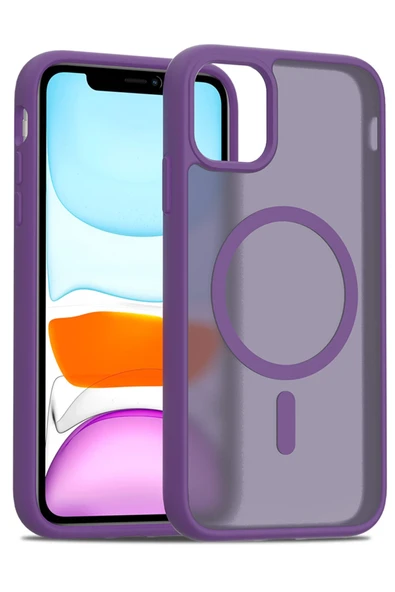 iPhone 12 Jota Magsafe Kapak - Derin Mor ürün görseli 1