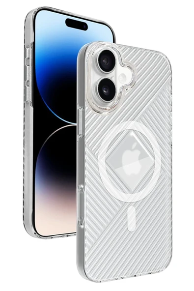 iPhone 16 Stella PC Sert Magsafe Kılıf - Şeffaf ürün görseli 1