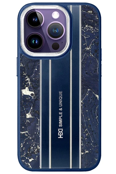 iPhone 15 Pro Max Kılıf HBC-188 Astra Kapak - Lacivert ürün görseli 1