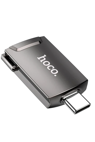 Hoco. UA19 Tak Çalıştır HDMI to Type-C Dönüştürücü - Gri - Resim 9