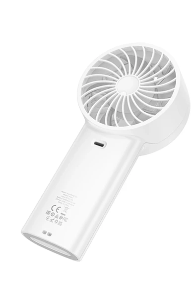 Hoco. HX62 Endless Dijital Göstergeli El Tipi ve Masaüstü Soğutucu Fan - Beyaz - Resim 11
