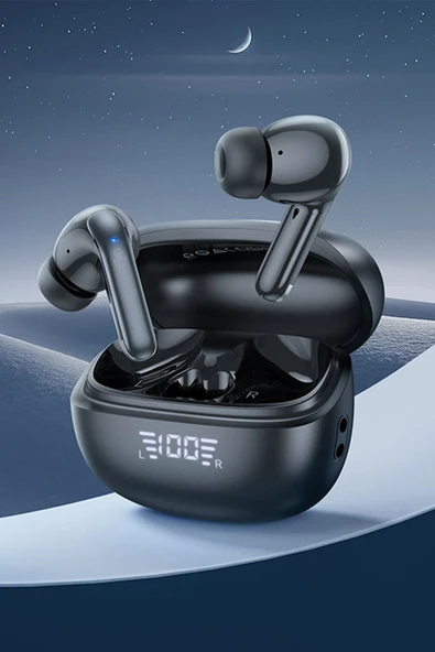 Hoco. EQ5 Energy Aktif Gürültü Engelleyici Özellikli Bluetooth 5.3 Kablosuz TWS Airpods Kulaklık - Siyah - Resim 3