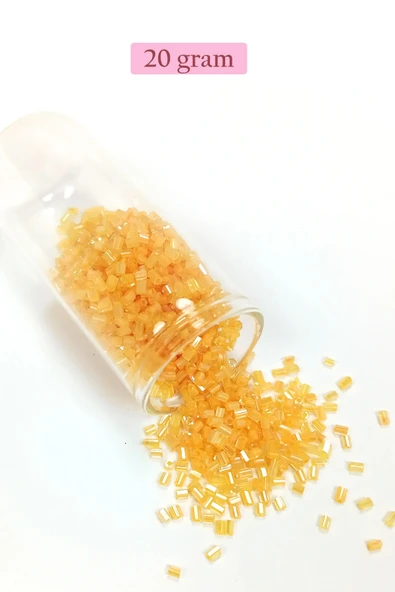 LitaeTrend Kesme Cam Boncuk 2mm - 20 Gram - Şeffaf Açık Sarı -BNC335 ürün görseli 1