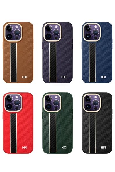 iPhone 15 Pro Kılıf HBC-163 Times Kapak - Lacivert - Resim 6