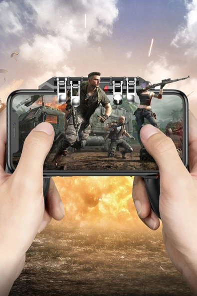 Hoco. GM7 Eagle 6 Parmak Kontrollü Mobil Oyun Kolu - Siyah - Resim 6