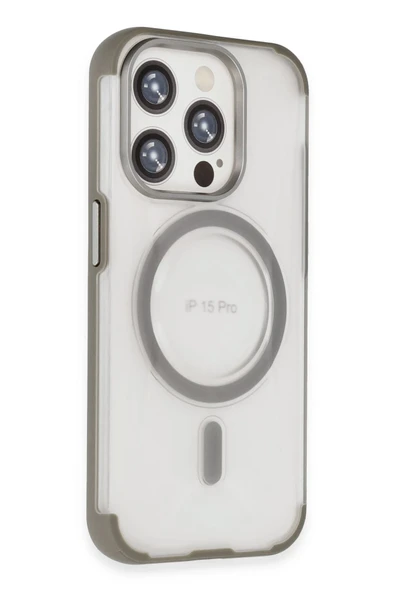 iPhone 15 Pro Max Hilton Magsafe Kapak - Titan Gri ürün görseli 1