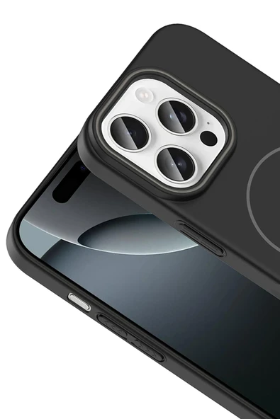 iPhone 14 Pro Max Broş Magsafe Kapak - Titan Gri - Resim 2