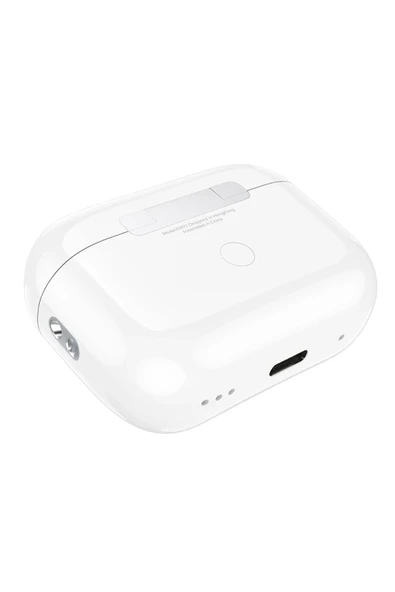 Hoco. EW72 BT 5.4 Aktif Gürültü Engelleyici Özellikli Dijital Dokunmatik Ekranlı Airpods Bluetooth Kulaklık - Beyaz - Resim 12