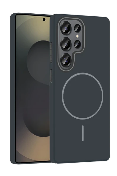 Samsung Galaxy S25 Ultra Broş Magsafe Kapak - Füme ürün görseli 1