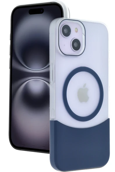 Apple iPhone 15 Velar Magsafe Kapak - Lacivert ürün görseli 1