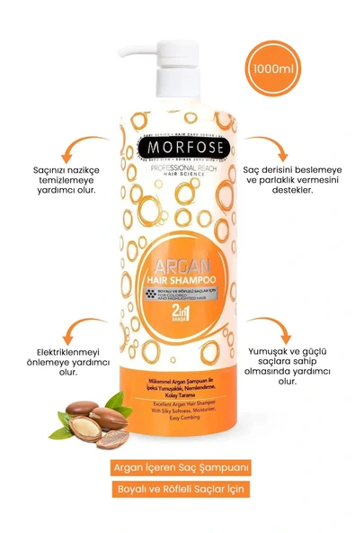 LitaeTrend Argan Şampuan 1000 ML - Boyalı Saçlar İçin ürün görseli 1