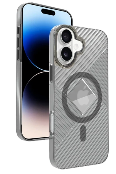 iPhone 16 Stella PC Sert Magsafe Kılıf - Siyah ürün görseli 1