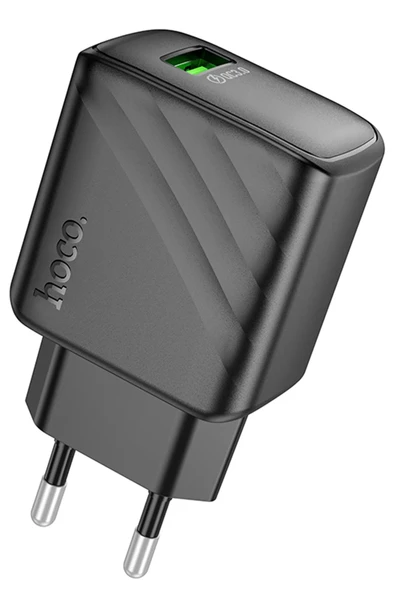 Hoco. CS21A Rich 18W USB 3.0 QC Çıkışlı Hızlı Şarj Aleti - Siyah ürün görseli 1