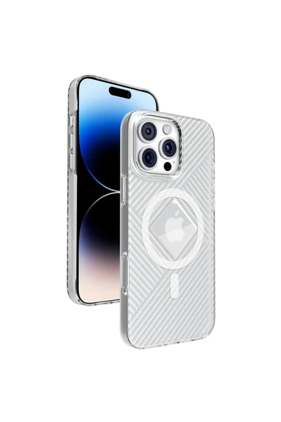 iPhone 16 Pro Max Stella PC Sert Magsafe Kılıf - Şeffaf ürün görseli 1