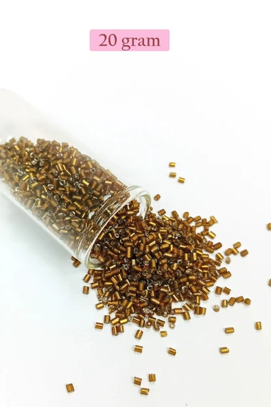 LitaeTrend Kesme Cam Boncuk 2mm - 20 Gram - Koyu Kahverengi -BNC324 ürün görseli 1
