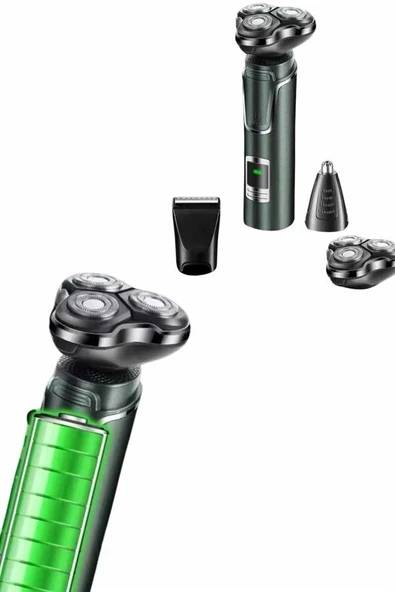 CEYLAN ADAM Tıraş Makinesi Profesyonel 3in1 Dijital Göstergeli 3 Başlıklı Erkek Bakım - Resim 4