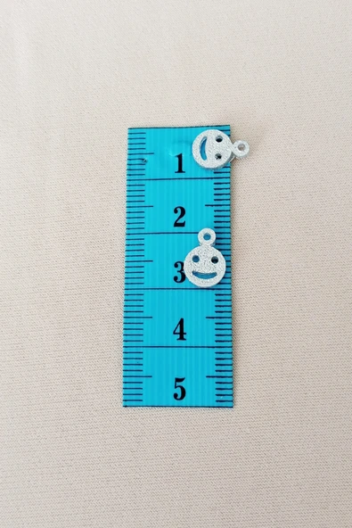 LitaeTrend Oya Abiye Bileklik Kolye Pleksi Metalik Plastik Pul Gümüş Renk 24 gram 255 adet - BNC585 - Resim 2