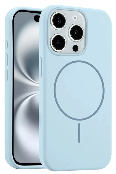 iPhone 15 Pro Max Kılıf Jully Magsafe Kapak - Mavi ürün görseli 1