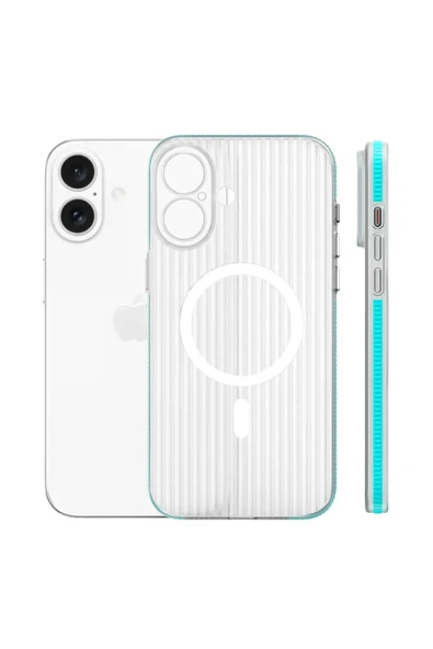 iPhone 16 Line Magsafe Kapak - Mavi ürün görseli 1