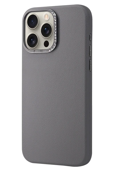 iPhone 15 Pro HBC-255 Viyana Kapak - Titan Gri ürün görseli 1