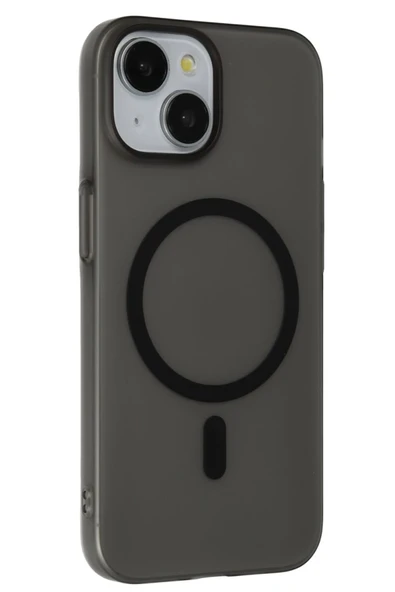 iPhone 15 Plus Tuna PC Slim Magsafe Kapak - Siyah ürün görseli 1