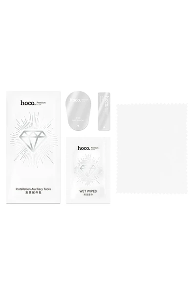 Hoco. iPhone 16 Pro Max 3D Full Screen HD Cam Ekran Koruyucu - Siyah - Resim 5