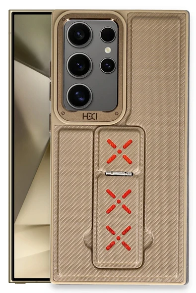 Samsung Galaxy S24 Ultra HBC-248 Lima Standlı Kapak - Titan Gri - Resim 2