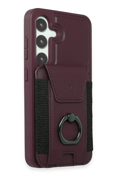 Samsung Galaxy S24 HBC-228 Havana Magnet Kartvizitli Kapak - Derin Mor ürün görseli 1
