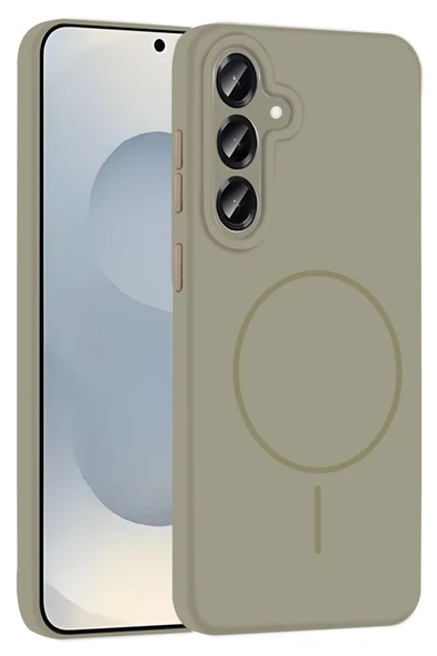 Samsung Galaxy S25 Kılıf Jully Magsafe Kapak - Çöl Titanyum - Resim 4