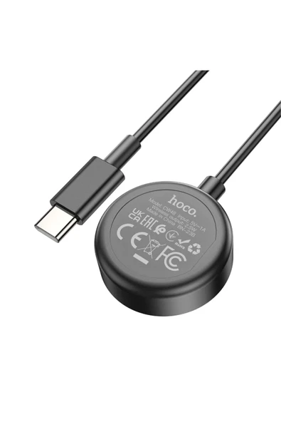 Hoco. CW48 Kablosuz Manyetik Akıllı Saat Şarjı - Siyah - Resim 6