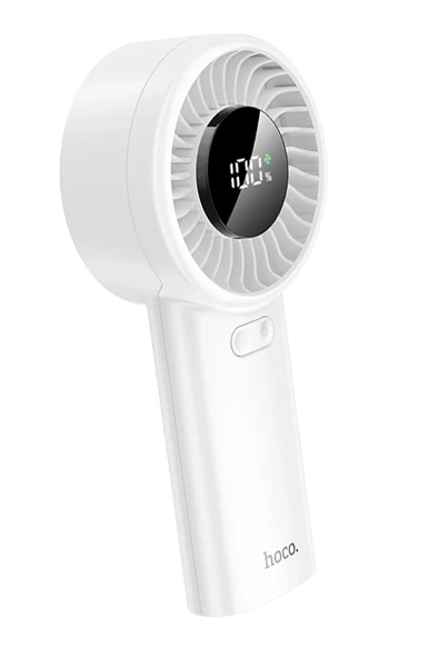 Hoco. HX62 Endless Dijital Göstergeli El Tipi ve Masaüstü Soğutucu Fan - Beyaz - Resim 9
