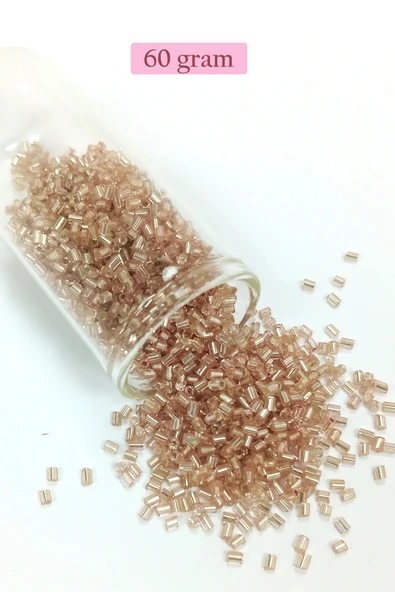 LitaeTrend Kesme Cam Boncuk 2mm - 60 Gram - Açık Kahverengi - BNC379 ürün görseli 1