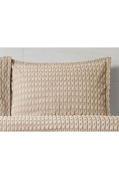 Modern Twist 3 Parça Çift Kişilik Battaniye Seti Kutulu 220x240 Mocha - Resim 3