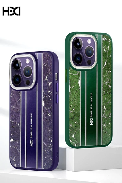 iPhone 15 Pro Max Kılıf HBC-188 Astra Kapak - Lacivert - Resim 6