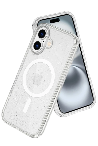 Apple iPhone 16 Star Magsafe Kapak - Şeffaf - Resim 5