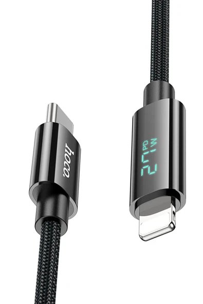Hoco. U125 1.2M Benefit Type-C to Lightning Şarj Data Kablosu - Siyah ürün görseli 1