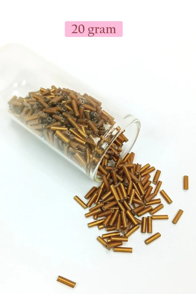 LitaeTrend Uzun Boru Kesme Boncuk Çap 2mm Uzunluk 10 mm - 4 Renk - Toplam 80 Gram - BNC431 ürün görseli 1