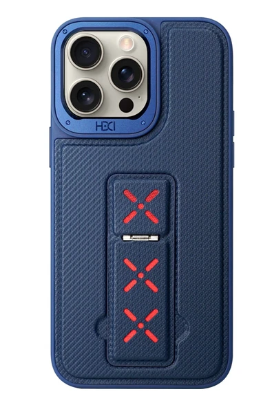 iPhone 14 Pro HBC-248 Lima Standlı Kapak - Lacivert ürün görseli 1