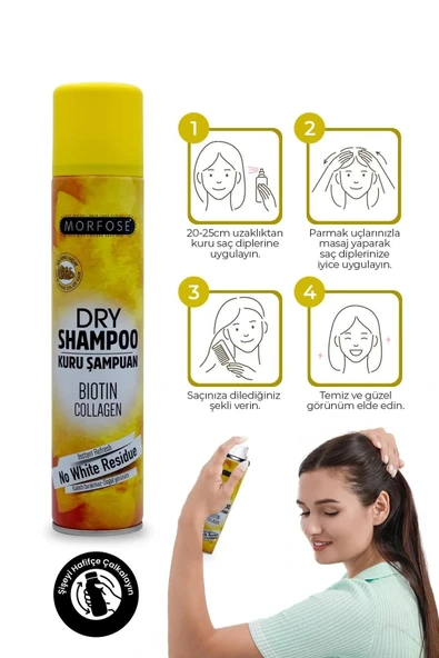 LitaeTrend Kuru Şampuan Biotin Collagen 200 ML - Açık Renkli Saçlar - mrfs - Resim 3