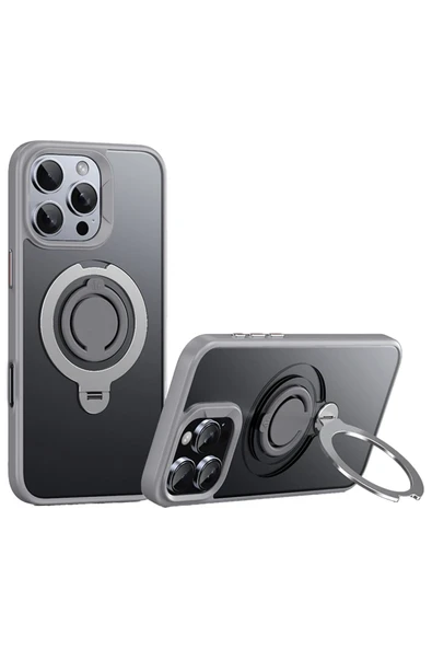 iPhone 16 Pro Max Avatar 360 Dönen Magsafe Kapak - Titan Gri ürün görseli 1
